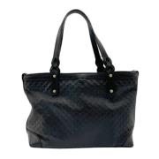 Pre-owned Leather handbags Gucci Vintage , Black , Dames