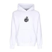 Witte hoodie met kangoeroezak Propaganda , White , Heren