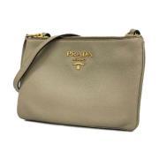 Pre-owned Leather prada-bags Prada Vintage , Beige , Dames