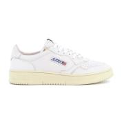 Witte Leren Sneaker met Zijlogo Autry , White , Dames