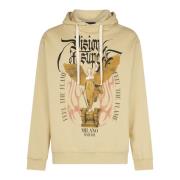 Gotische Vlammen Lichtgewicht Hoodie Vision OF Super , Beige , Heren