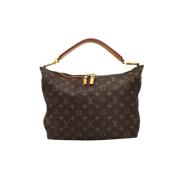 Pre-owned Canvas handbags Louis Vuitton Vintage , Brown , Dames