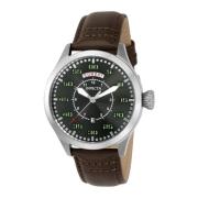 Aviator Heren Quartz Horloge - Grijze Wijzerplaat Invicta Watches , Gr...