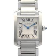 Pre-owned Metal watches Cartier Vintage , Gray , Dames