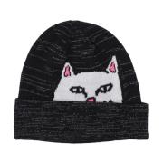 Reflecterende Beanie met Lord Nermal Ripndip , Black , Unisex