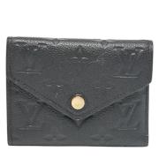 Pre-owned Leather wallets Louis Vuitton Vintage , Black , Dames