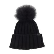 Gezellige Pom Pom Muts Woolrich , Black , Dames