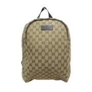 Pre-owned Canvas gucci-bags Gucci Vintage , Beige , Dames