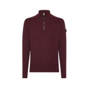 Moderne Aubergine Sweater Braille 02 Peuterey , Red , Heren