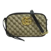 Pre-owned Leather gucci-bags Gucci Vintage , Beige , Dames