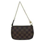 Pre-owned Canvas clutches Louis Vuitton Vintage , Brown , Dames