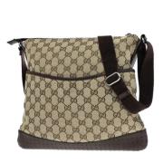 Pre-owned Canvas gucci-bags Gucci Vintage , Brown , Dames