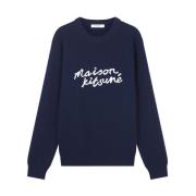 Stijlvolle Gebreide Trui Maison Kitsuné , Blue , Heren