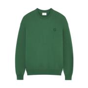 Stijlvolle Sweatshirt voor Mannen Maison Kitsuné , Green , Heren