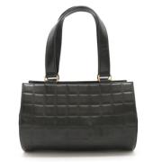 Pre-owned Leather chanel-bags Chanel Vintage , Black , Dames