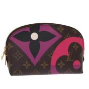 Pre-owned Canvas clutches Louis Vuitton Vintage , Brown , Dames