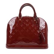 Pre-owned Leather handbags Louis Vuitton Vintage , Red , Dames