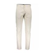 Beige Katoenen Jeans Broek, 4 Zakken Gant , Beige , Heren