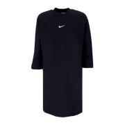 Zwarte Fleece Sportkleding Jurk Phoenix Nike , Black , Dames