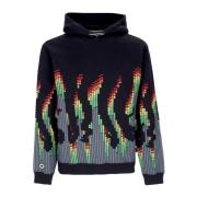 Zwarte Sound Wave Hoodie met Octopus Logo Octopus , Multicolor , Heren