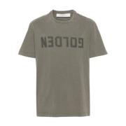 Casual Katoenen T-shirt Golden Goose , Green , Heren