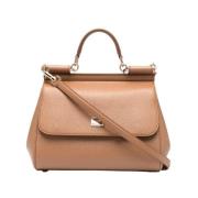 Bruine Schoudertas met Stijl Dolce & Gabbana , Beige , Dames