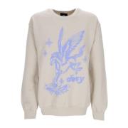 Vintage Sand Crewneck Sweatshirt Vrouwen Obey , Beige , Heren