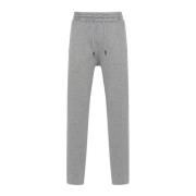 Grijze Katoenen Sweatpants met Koord Brunello Cucinelli , Gray , Heren