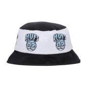 Mesh Basketball Bucket Hat Zwart HUF , Black , Unisex