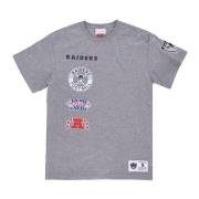 Oakland Raiders Voetbalteam Tee Mitchell & Ness , Gray , Heren