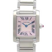 Pre-owned Metal watches Cartier Vintage , Pink , Dames