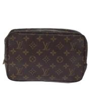 Pre-owned Canvas clutches Louis Vuitton Vintage , Brown , Dames