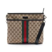 Pre-owned Leather gucci-bags Gucci Vintage , Beige , Dames