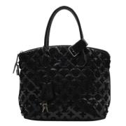 Pre-owned Leather handbags Louis Vuitton Vintage , Black , Dames