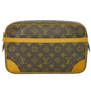 Pre-owned Canvas clutches Louis Vuitton Vintage , Brown , Dames