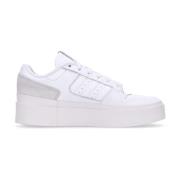 Witte Lage Sneaker met Geheugenschuim Adidas , White , Dames