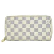 Pre-owned Canvas wallets Louis Vuitton Vintage , White , Dames