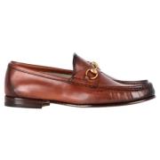 Pre-owned Leather flats Gucci Vintage , Brown , Heren