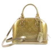 Pre-owned Leather handbags Louis Vuitton Vintage , Green , Dames