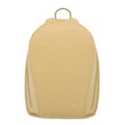 Pre-owned Leather backpacks Louis Vuitton Vintage , Beige , Dames