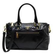 Pre-owned Leather prada-bags Prada Vintage , Black , Dames