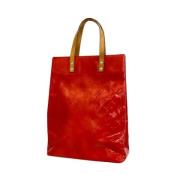 Pre-owned Leather totes Louis Vuitton Vintage , Red , Dames