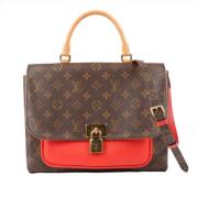 Pre-owned Leather handbags Louis Vuitton Vintage , Brown , Dames