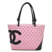 Pre-owned Leather chanel-bags Chanel Vintage , Pink , Dames