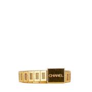 Pre-owned Metal belts Chanel Vintage , Yellow , Dames