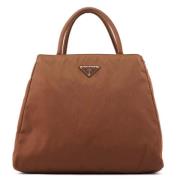 Pre-owned Canvas handbags Prada Vintage , Brown , Dames