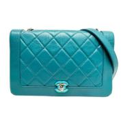 Pre-owned Fabric chanel-bags Chanel Vintage , Blue , Dames