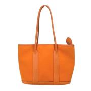 Pre-owned Fabric shoulder-bags Hermès Vintage , Orange , Dames