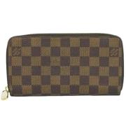 Pre-owned Canvas wallets Louis Vuitton Vintage , Brown , Dames