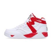 Mid M-Squad Basketbalschoen Wit/Rood Fila , White , Heren